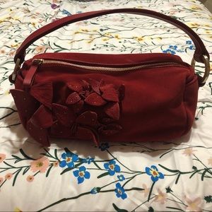Ann Taylor- Red Genuine Leather Handbag
